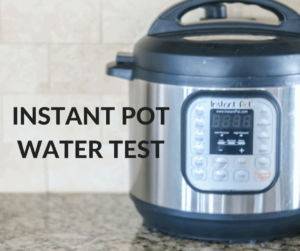 instant pot water test