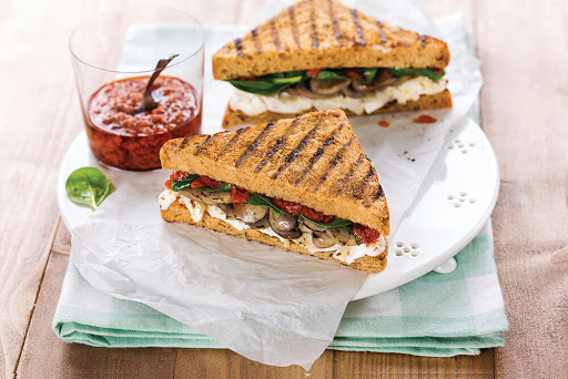 mushroom veggies sandwich :Healthy sandwich recipes