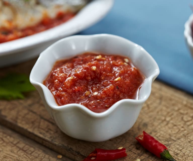 Sambal Oelek sauce chili paste image