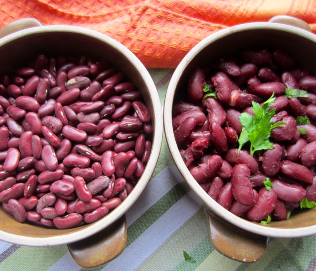 kidney beans in bowls