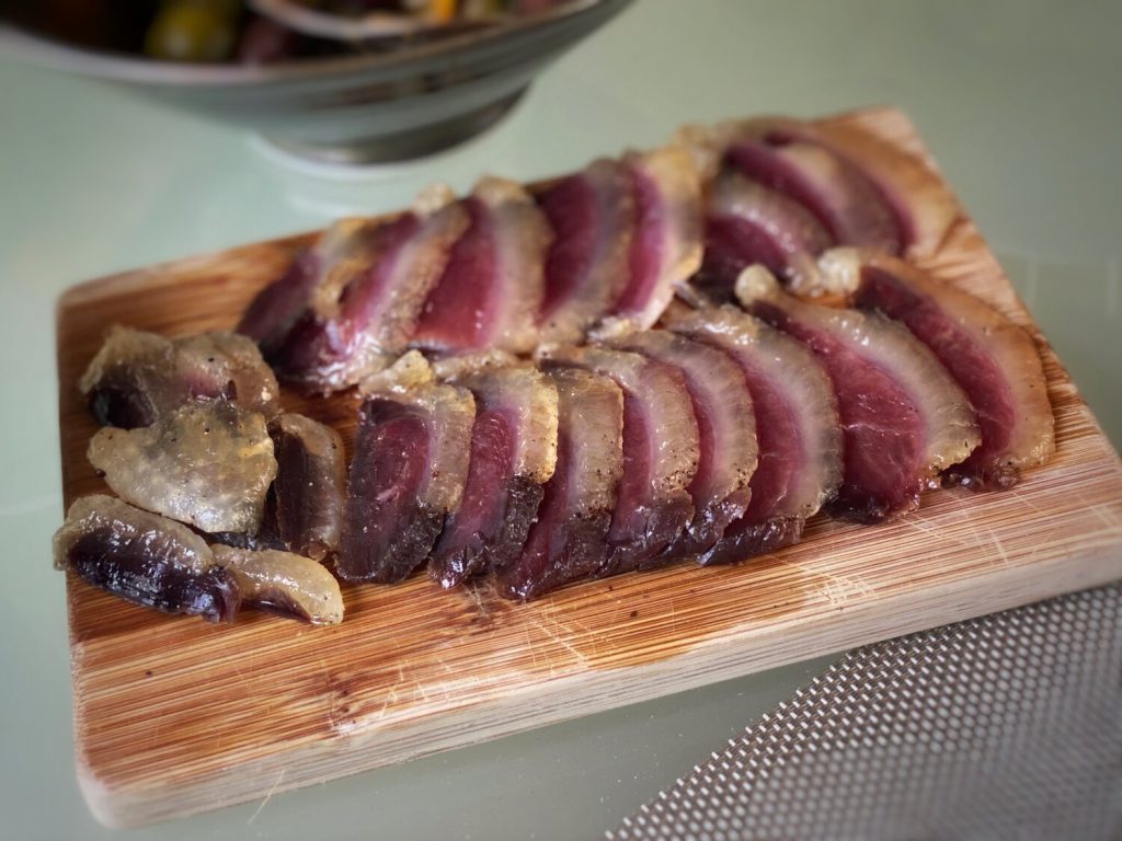 Cured duck breast