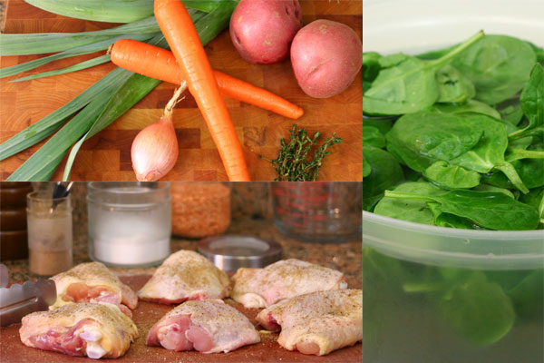 ingredients for Chicken & Lentil Stew