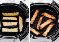 Air-Fryer-French-Toast making