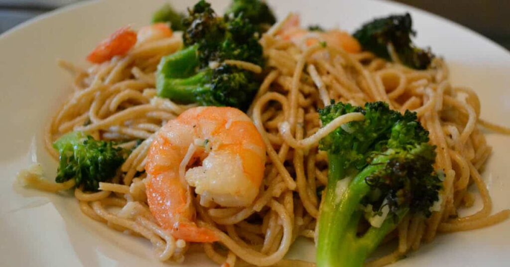 Garlic Shrimp & Broccoli Baked Ziti-cookingthursday.com